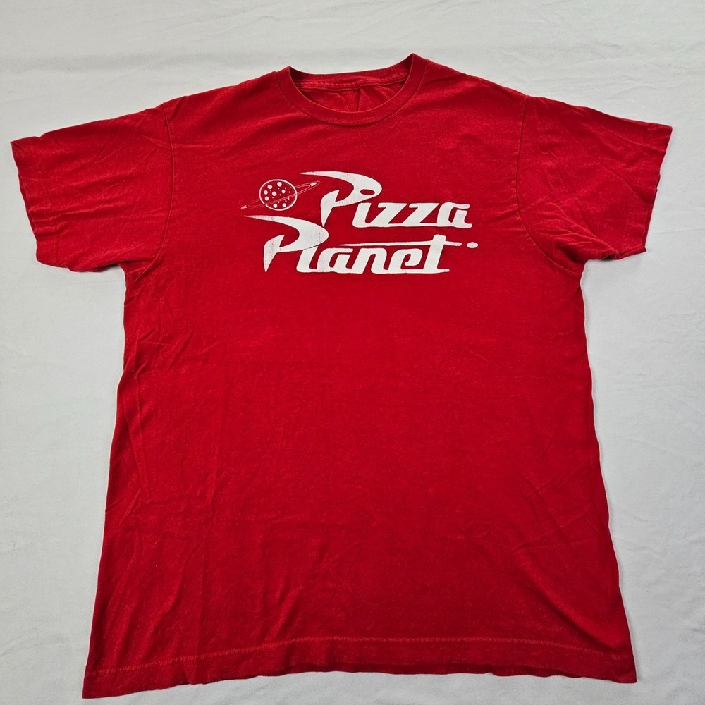 Pizza Planet Disneyland Toy Story Red‎ Short Sleeve T-Shirt Men's M